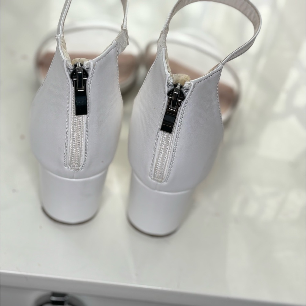 White Block Heel - Picture 2 of 6